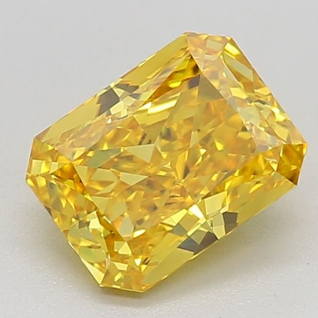 Loose Diamond - RADIANT 1.03ct Fancy Vivid Yellow VVS2: Loose Diamond - RADIANT 1.03ct Fancy Vivid Yellow VVS2 Source: This is a real non-mined Diamond that has been grown in a lab Shape: RADIANT Carats: 1.03 Color: Fancy Vivid Yellow Certification: IGI Vi