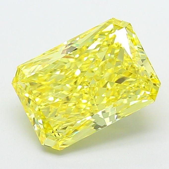 Loose Diamond - RADIANT 4.02ct Fancy Vivid Yellow VS2: Loose Diamond - RADIANT 4.02ct Fancy Vivid Yellow VS2 Source: This is a real non-mined Diamond that has been grown in a lab Shape: RADIANT Carats: 4.02 Color: Fancy Vivid Yellow Certification: IGI Vid