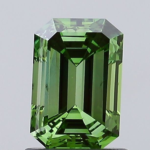 Loose Diamond - EMERALD 1.01ct Fancy Vivid Green VS1 (1 of 1)