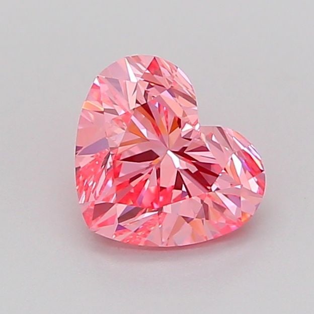 Loose Diamond - HEART 1.0ct Fancy Vivid Pink VS1: Loose Diamond - HEART 1.0ct Fancy Vivid Pink VS1 Source: This is a real non-mined Diamond that has been grown in a lab Shape: HEART Carats: 1.0 Color: Fancy Vivid Pink Certification: IGI Video: