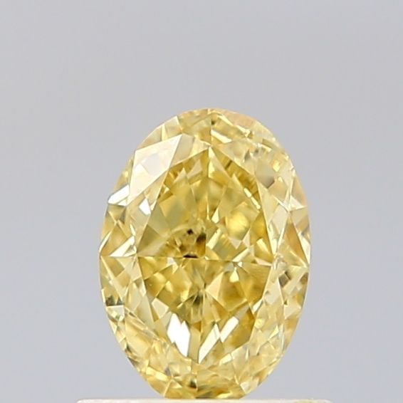 Loose Diamond - OVAL 0.64ct Fancy Intense Yellow VS1: Loose Diamond - OVAL 0.64ct Fancy Intense Yellow VS1 Source: This is a real non-mined Diamond that has been grown in a lab Shape: OVAL Carats: 0.64 Color: Fancy Intense Yellow Certification: IGI Video
