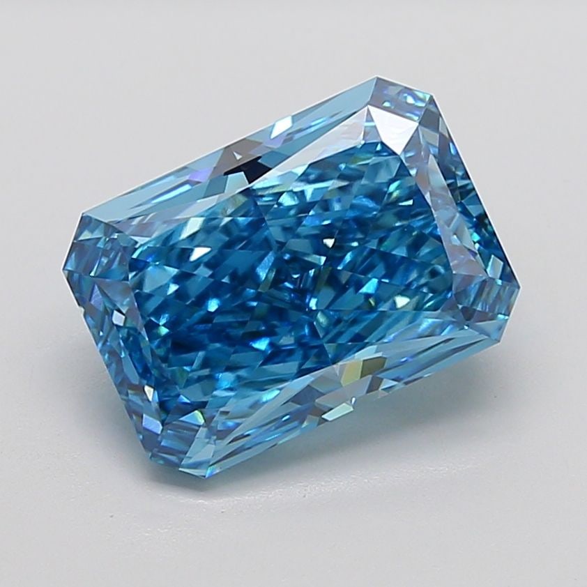 Loose Diamond - RADIANT 8.08ct Fancy Vivid Blue VS1 (1 of 1)