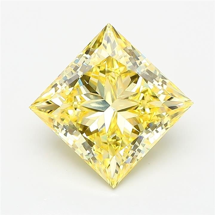 Loose Diamond - PRINCESS 4.08ct Fancy Intense Yellow VS1 (1 of 1)