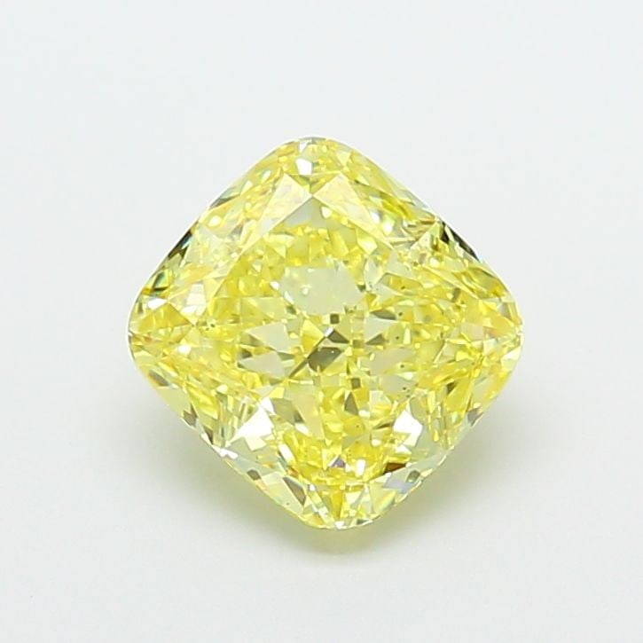 Loose Diamond - CUSHION MODIFIED 3.09ct Fancy Intense Yellow VS1: Loose Diamond - CUSHION MODIFIED 3.09ct Fancy Intense Yellow VS1 Source: This is a real non-mined Diamond that has been grown in a lab Shape: CUSHION MODIFIED Carats: 3.09 Color: Fancy Intense Yellow 