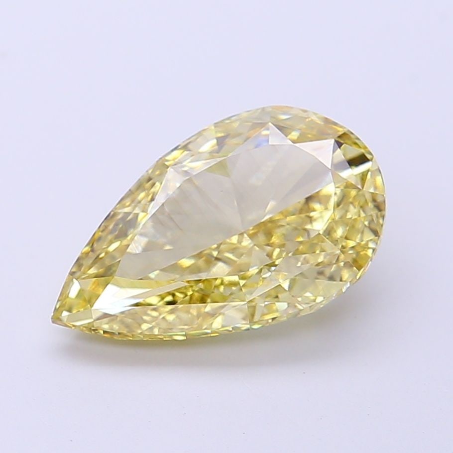 Loose Diamond - PEAR 3.01ct Fancy Vivid Yellow VS2: Loose Diamond - PEAR 3.01ct Fancy Vivid Yellow VS2 Source: This is a real non-mined Diamond that has been grown in a lab Shape: PEAR Carats: 3.01 Color: Fancy Vivid Yellow Certification: NONE Video: