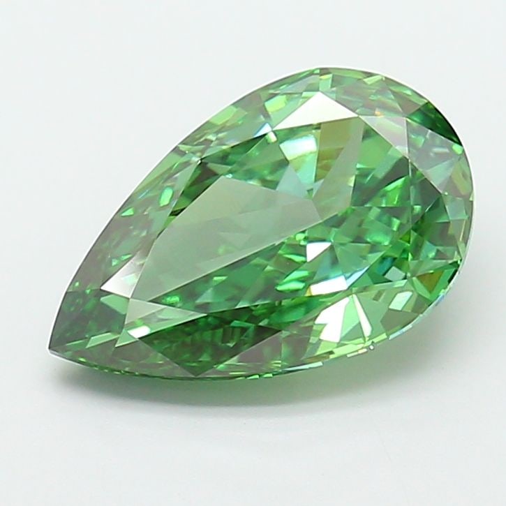 Loose Diamond - PEAR 5.01ct Fancy Vivid Green VVS2 (1 of 1)