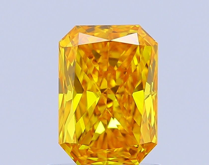 Loose Diamond - RADIANT 0.92ct Fancy Vivid Yellow VVS2: Loose Diamond - RADIANT 0.92ct Fancy Vivid Yellow VVS2 Source: This is a real non-mined Diamond that has been grown in a lab Shape: RADIANT Carats: 0.92 Color: Fancy Vivid Yellow Certification: IGI Vi