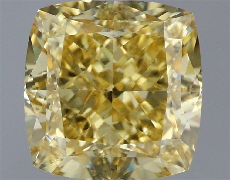 Loose Diamond - CUSHION MODIFIED 1.76ct Fancy Intense Yellow VS1 (1 of 1)