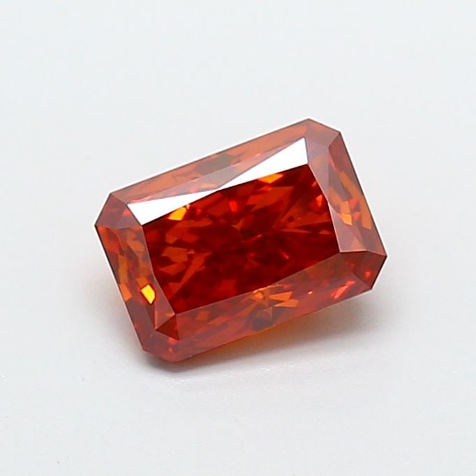 Loose Diamond - RADIANT 1.0ct Fancy Orangey Red VS1: Loose Diamond - RADIANT 1.0ct Fancy Orangey Red VS1 Source: This is a real non-mined Diamond that has been grown in a lab Shape: RADIANT Carats: 1.0 Color: Fancy Orangey Red Certification: NONE Video: