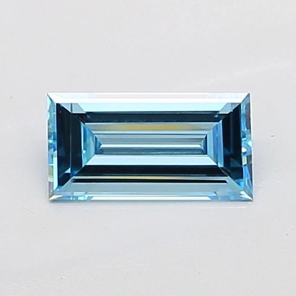 Loose Diamond - BAGUETTE 1.04ct Fancy Vivid Blue VS1: Loose Diamond - BAGUETTE 1.04ct Fancy Vivid Blue VS1 Source: This is a real non-mined Diamond that has been grown in a lab Shape: BAGUETTE Carats: 1.04 Color: Fancy Vivid Blue Certification: IGI Video