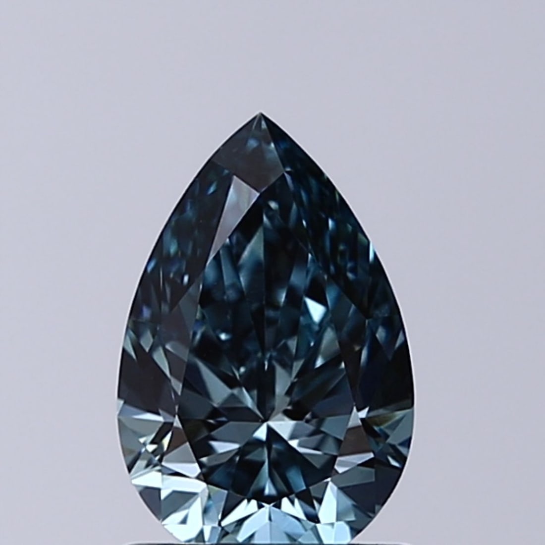 Loose Diamond - PEAR 0.91ct Fancy Intense Greenish Blue VS1: Loose Diamond - PEAR 0.91ct Fancy Intense Greenish Blue VS1 Source: This is a real non-mined Diamond that has been grown in a lab Shape: PEAR Carats: 0.91 Color: Fancy Intense Greenish Blue Certificat