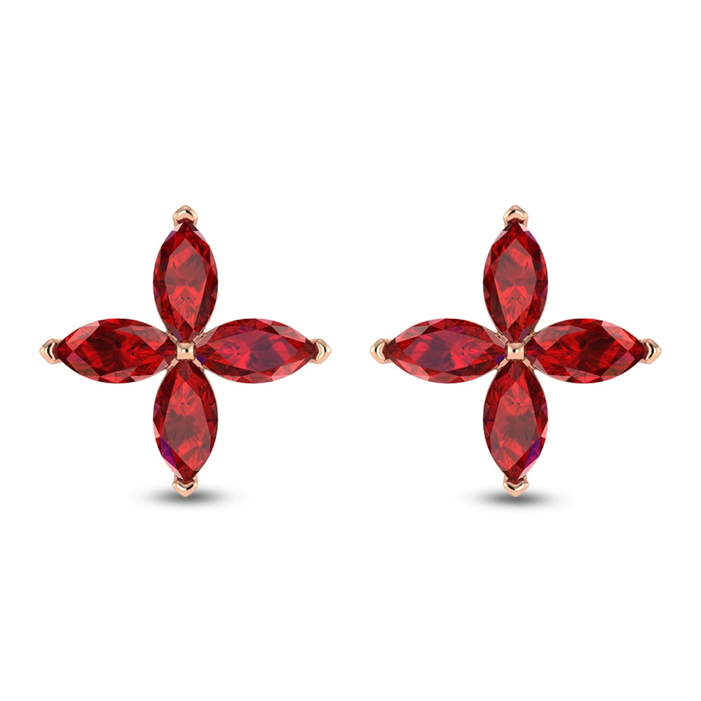 14K Rose Gold Diamond 1 3/8 Ct.Tw. & Ruby Fashion Earrings: 14K Rose Gold Diamond 1 3/8 Ct.Tw. & Ruby Fashion Earrings Warm and luxurious, these earrings feature 1 3/8 Ct.Tw of diamonds set in 14K rose gold, accented with vibrant rubies. 14k White Gold Stone C