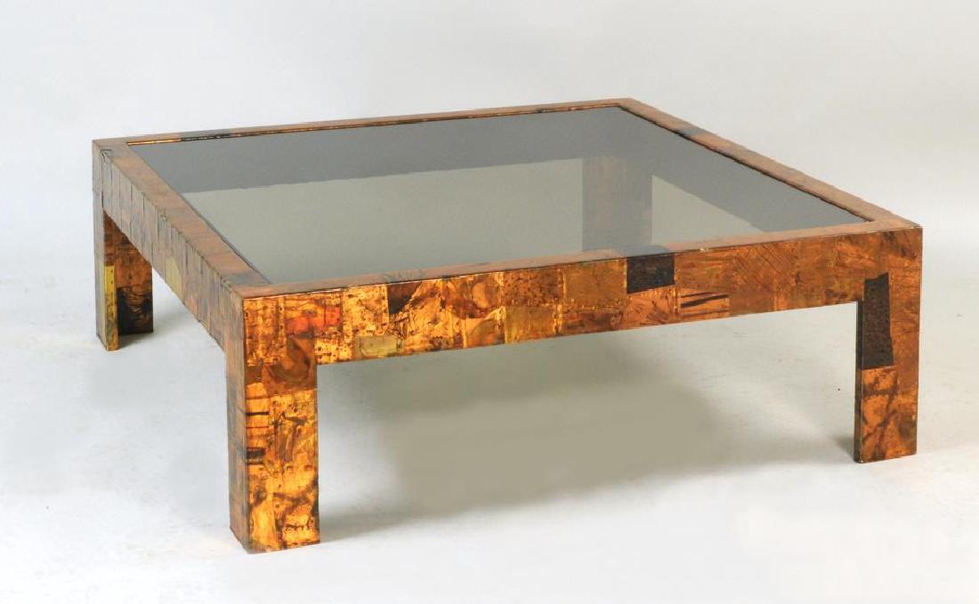 Paul Evans Style Copper "Patchwork" Cocktail Table (1 of 3)