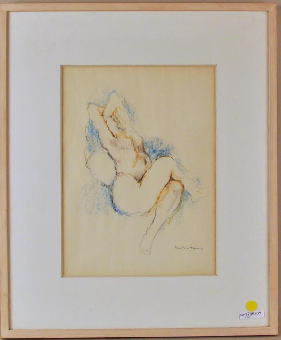 Dorothea Tanning, "Maenad Seated" Oil Pastel/P (1 of 5)