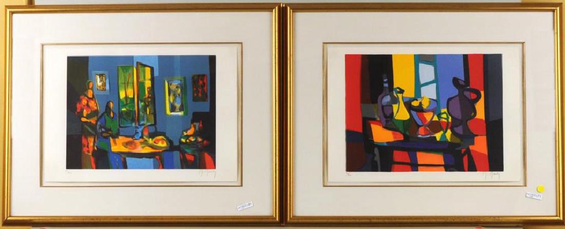 Two Modern Framed Lithographs (1 of 6)