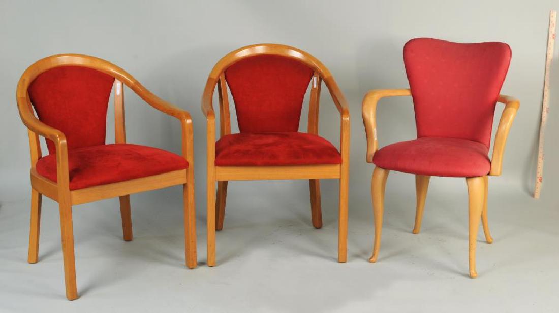 Three Modern Upholstered Open Armchairs (1 of 13)