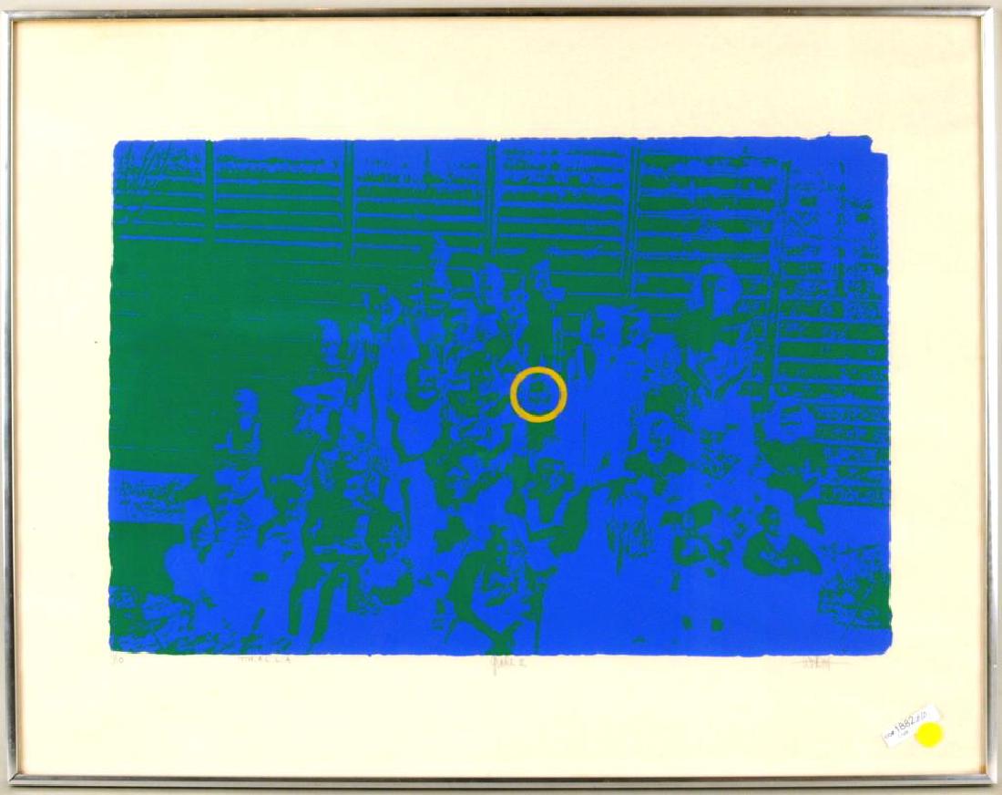 Neon Blue & Green Silkscreen Print (1 of 4)