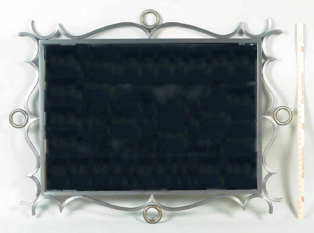 Modernist Steel Framed Mirror (1 of 4)