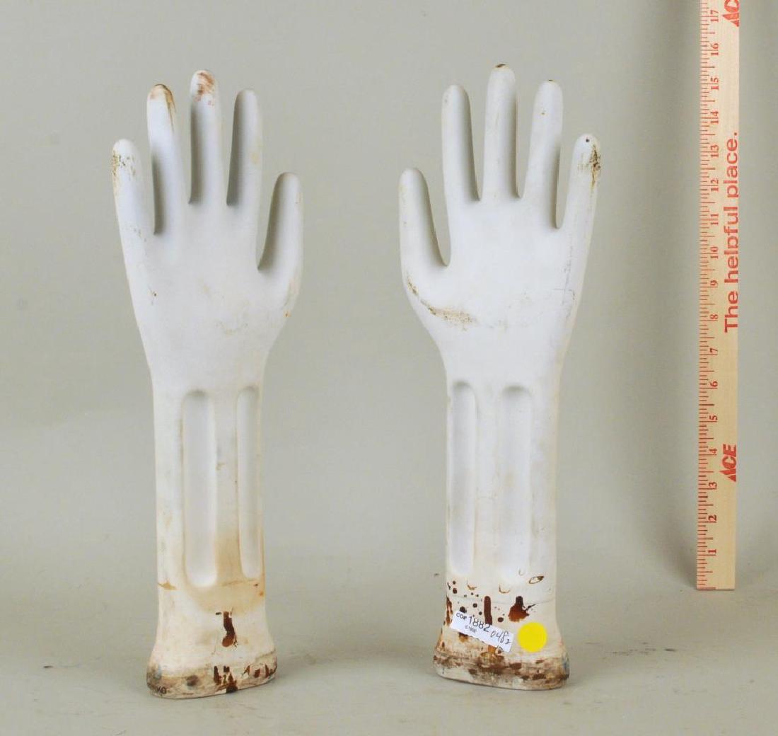 Pair Shinko Porcelain Glove Forms (1 of 5)