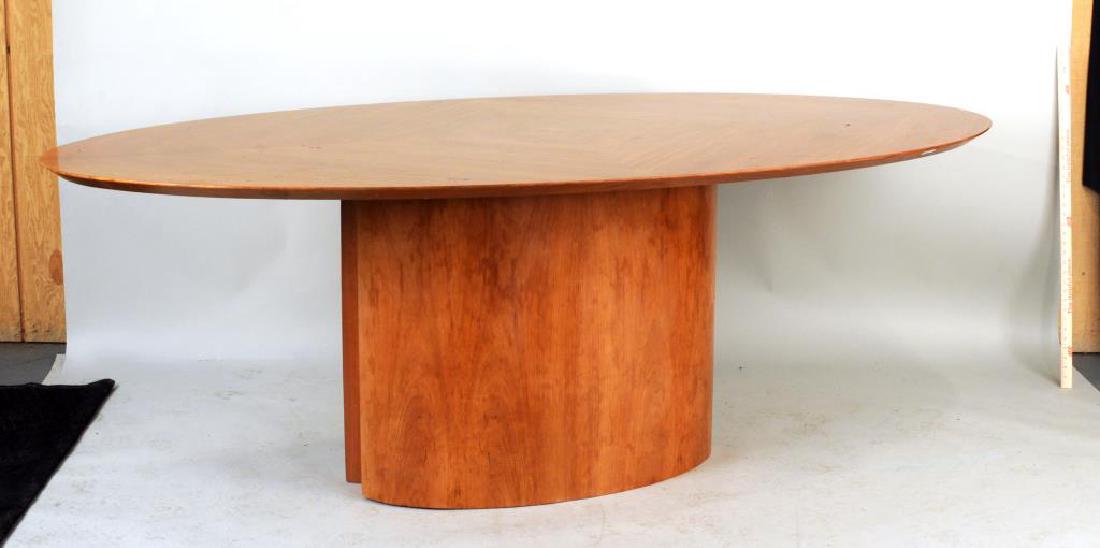 Modern Cherry Oval Dining Table (1 of 4)