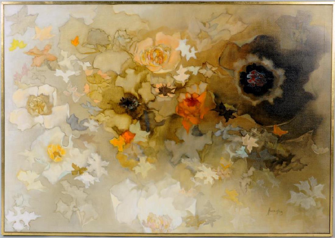 F. Hasenflug, Floral Abstract Painting (1 of 3)