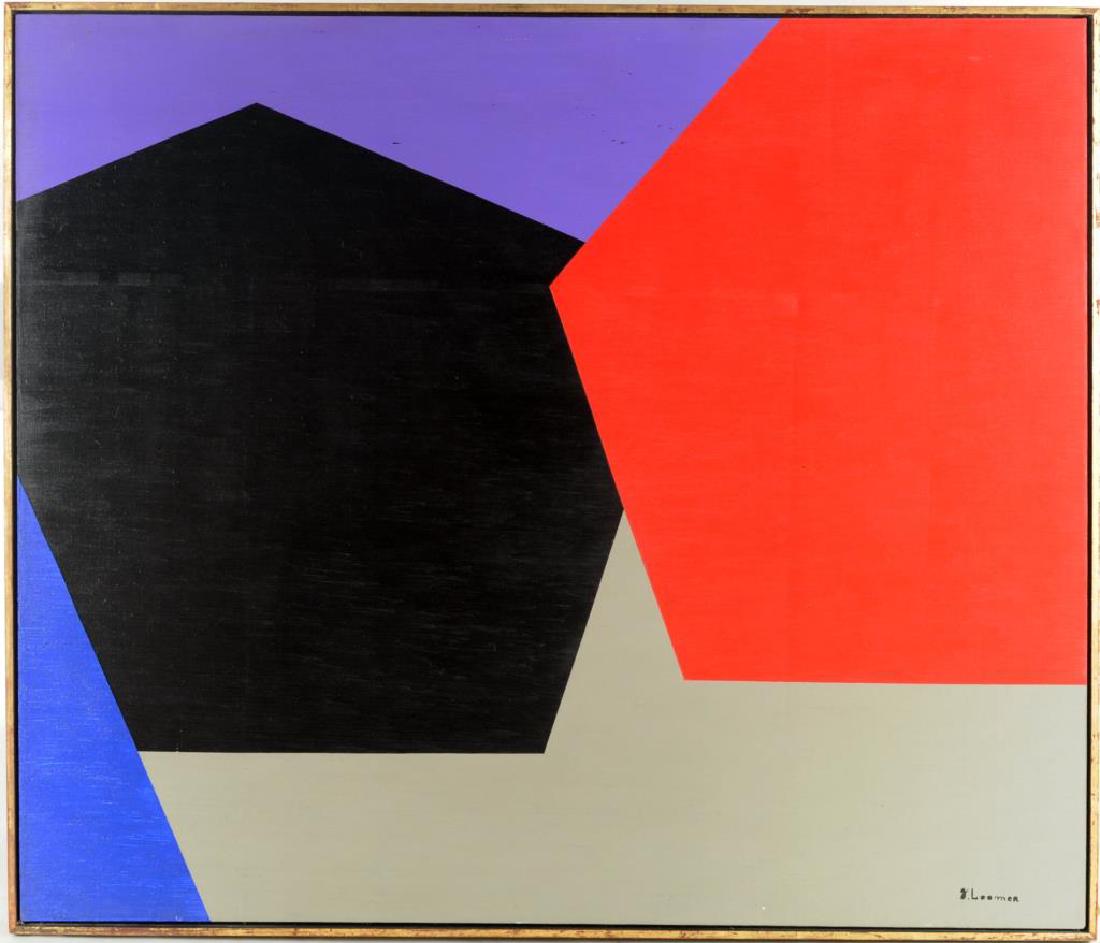 Large Abstract Painting Signed George Loomer (1 of 3)