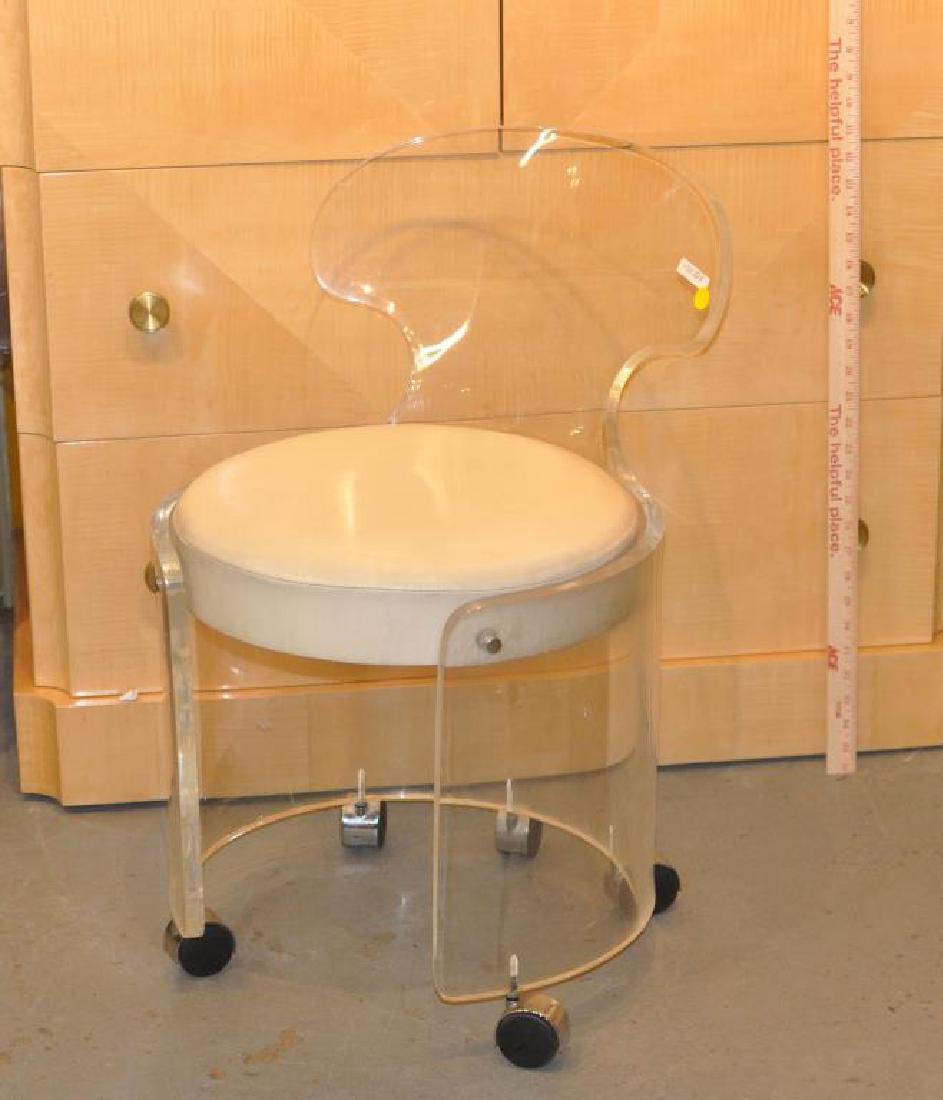 Modernist Lucite Stool (1 of 4)