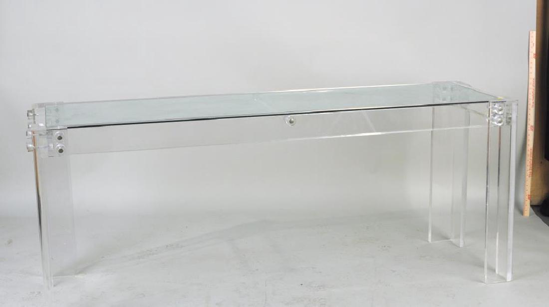 Modernist Lucite Side Table (1 of 3)