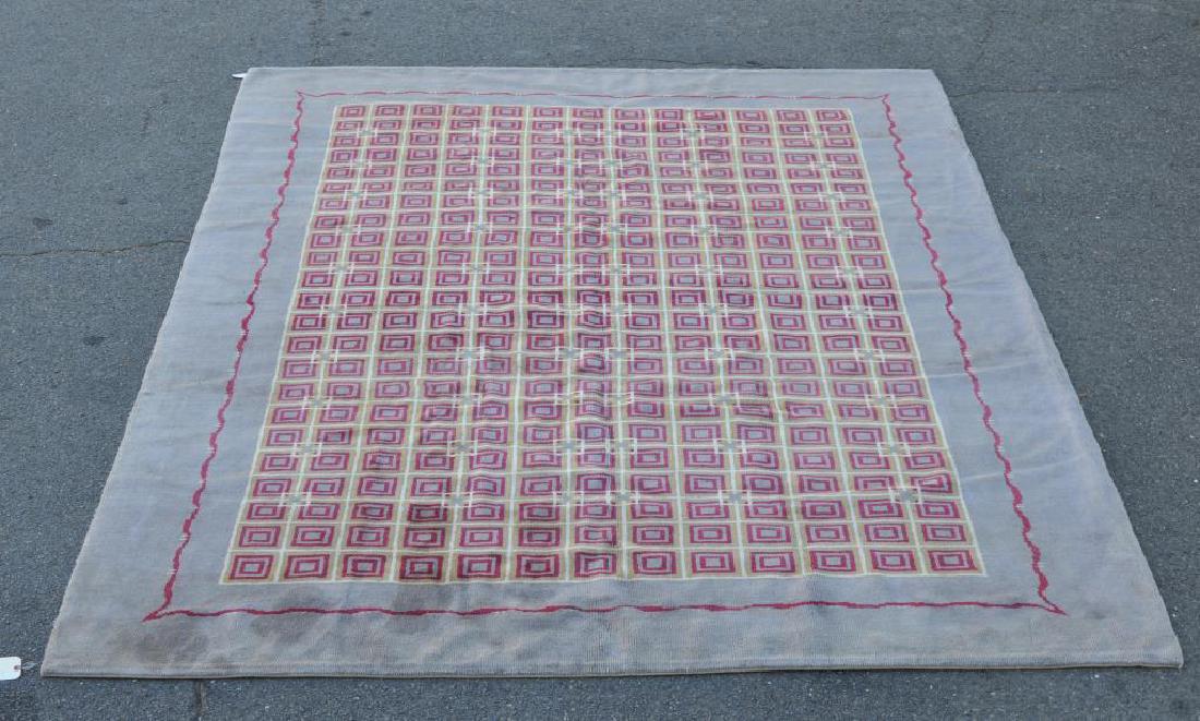 Contemporary Geometric Woven Room Size Carpet (1 of 5)