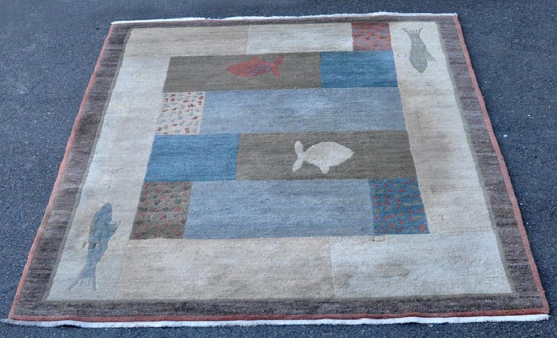 Modern Geometric/Abstract Fish Carpet (1 of 5)