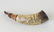 Folk Art Carved Horn & Wood Powder Horn - 3