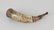 Folk Art Carved Horn & Wood Powder Horn - 4