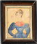 Folk Art Portrait Miniature