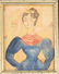 Folk Art Portrait Miniature - 2