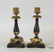 Pair Empire Parcel Gilt Bronze Candlesticks - 2