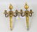 Pair French Bronze Two Light Wall Sconces - 2