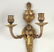 Pair French Bronze Two Light Wall Sconces - 3