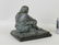Bronze Sculpture Seated Native American Figure - 2