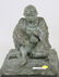 Bronze Sculpture Seated Native American Figure - 5