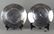Two Round Sterling Engraved Trays - 2