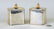 Pair English Sterling Silver Tea Caddies