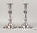 Pair French Silver Rococo Candlesticks