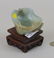 Chinese Carved Jade Lotus Form Bowl On Wood Stand - 2