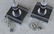 Pair Art Deco Chrome & Painted Wood Floor Lamps - 5