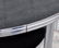 Modern Chrome Round Table W/Black Formica Tops - 4