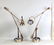 Pair Modernist Chrome Hinged Counter-Balance Lamps