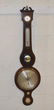 English Inlaid Mahogany Banjo Barometer