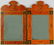 Pair Neoclassical Style Painted Mirrors