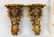 Pair Gilt Rococo Wall Brackets