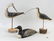 Three Folk Art Painted Wooden Decoys